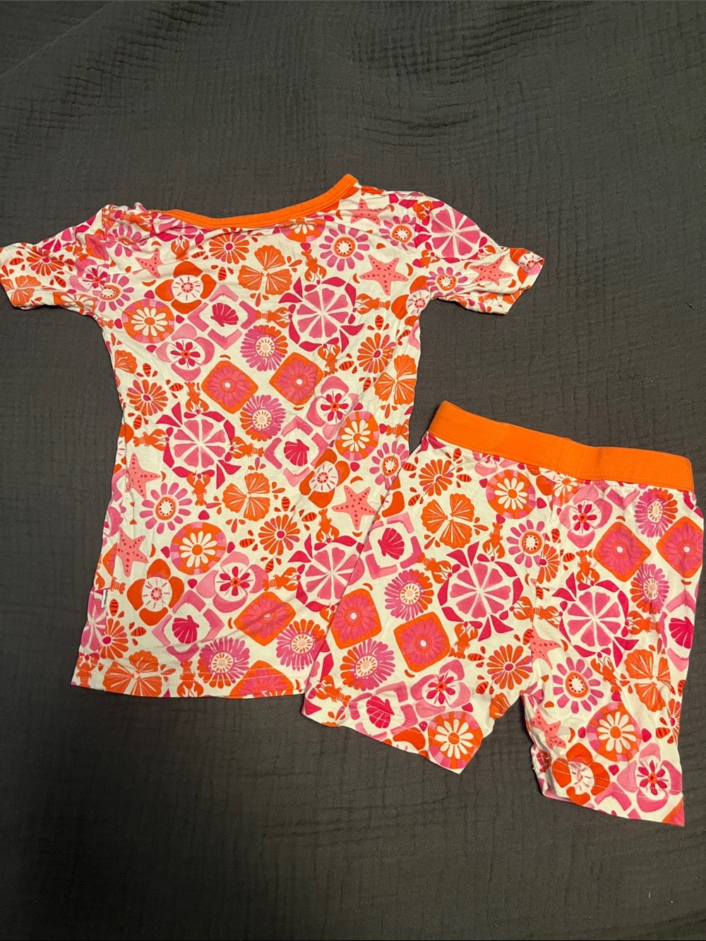 Little Sleepies Shell Print Short Set - Picture 3 of 3